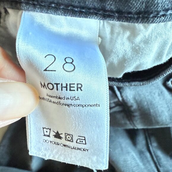 Mother Hustler Ankle Fray Jeans Gray Size 28 Manufactured Fringe - Picture 6 of 7